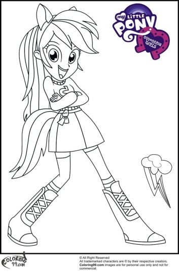 My Little Pony Equestria Girls Coloring Pages Twilight Sparkle - Part 5